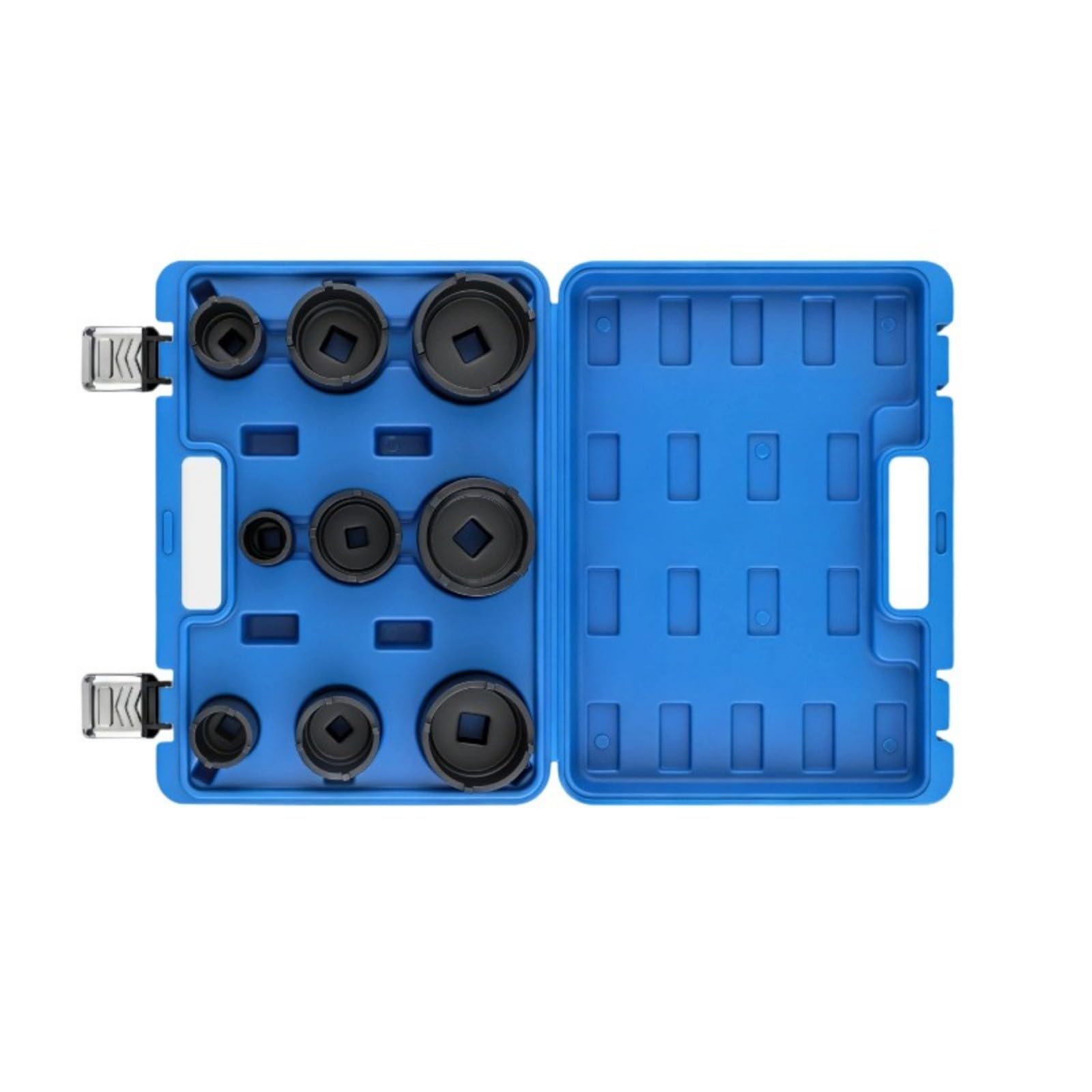 Zbiianxer 9 Piece Set Sturdy 9 / 11Pcs Steel Bearing Nut Sockets With Storage Case Technician ' S Bearing Set Professional Removal Equipment