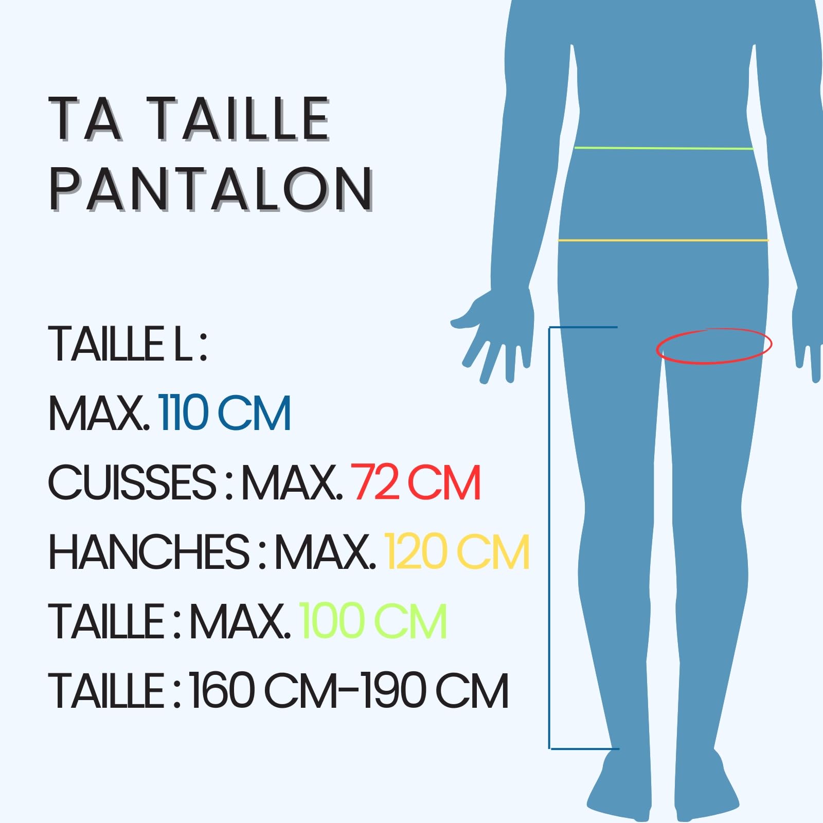 Pantalon Pressothérapie sans fil, Drainage Lymphatique, 6 chambres d’air, 30–250 mmHg, 4 modes, batterie 3h, pour douleurs et jambes fatiguées