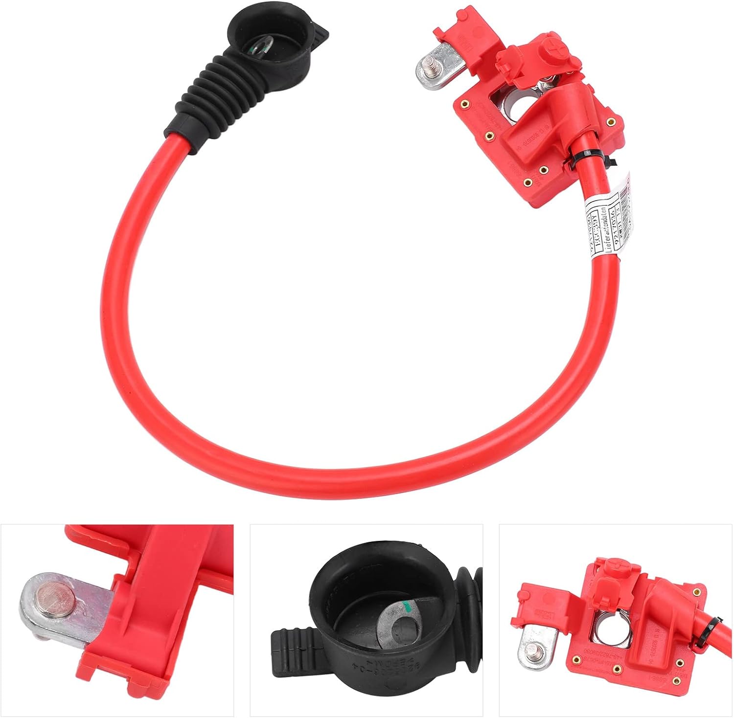 Premium Positive Battery Cable Replacement for 528i 535i 550i 640i F07 F10 F12 E82 High Conductivity Plastic and Metal Construction Direct OEM Fit 61129217036