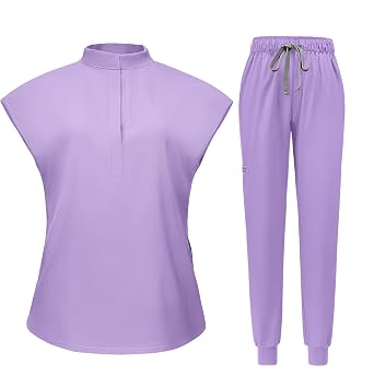 Aylashine Scrubs Medical Uniform, Stretchable, Quick-drying, Unisex Workwear,for Doctors, Nurses, Beauty Salons