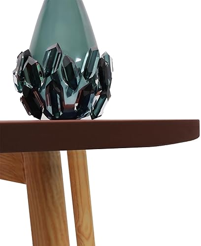 Miniatura 8 de NEWISHER Cubierta de Mesa Redonda Ajustada de Spandex Elástico Mantel Marrón Cubierta Superior de Mesa con Bordes Elásticos para Comedor Picnic