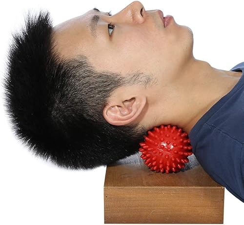 Miniatura 6 de Pelota de masaje de cacahuete con pinchos, masajeador de dolor, muscular, pie estable, bola de alivio miofascial, fitness, ejercicio, movilidad,