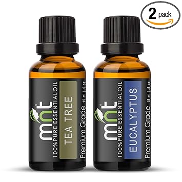MNT Combo of Tea tree Oil and Eucalyptus Oil For Hair Growth, Skin care (Each 15ML) - 100% Pure Natural Oil