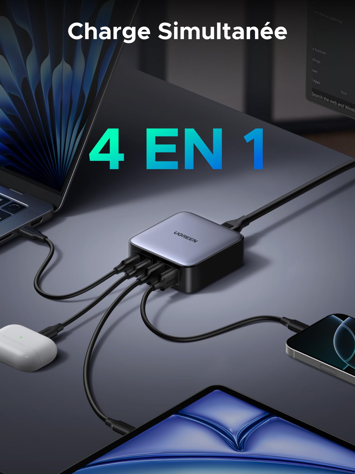 UGREEN Nexode 2*USB-A + 2*USB-C 65W Desktop Fast Charger