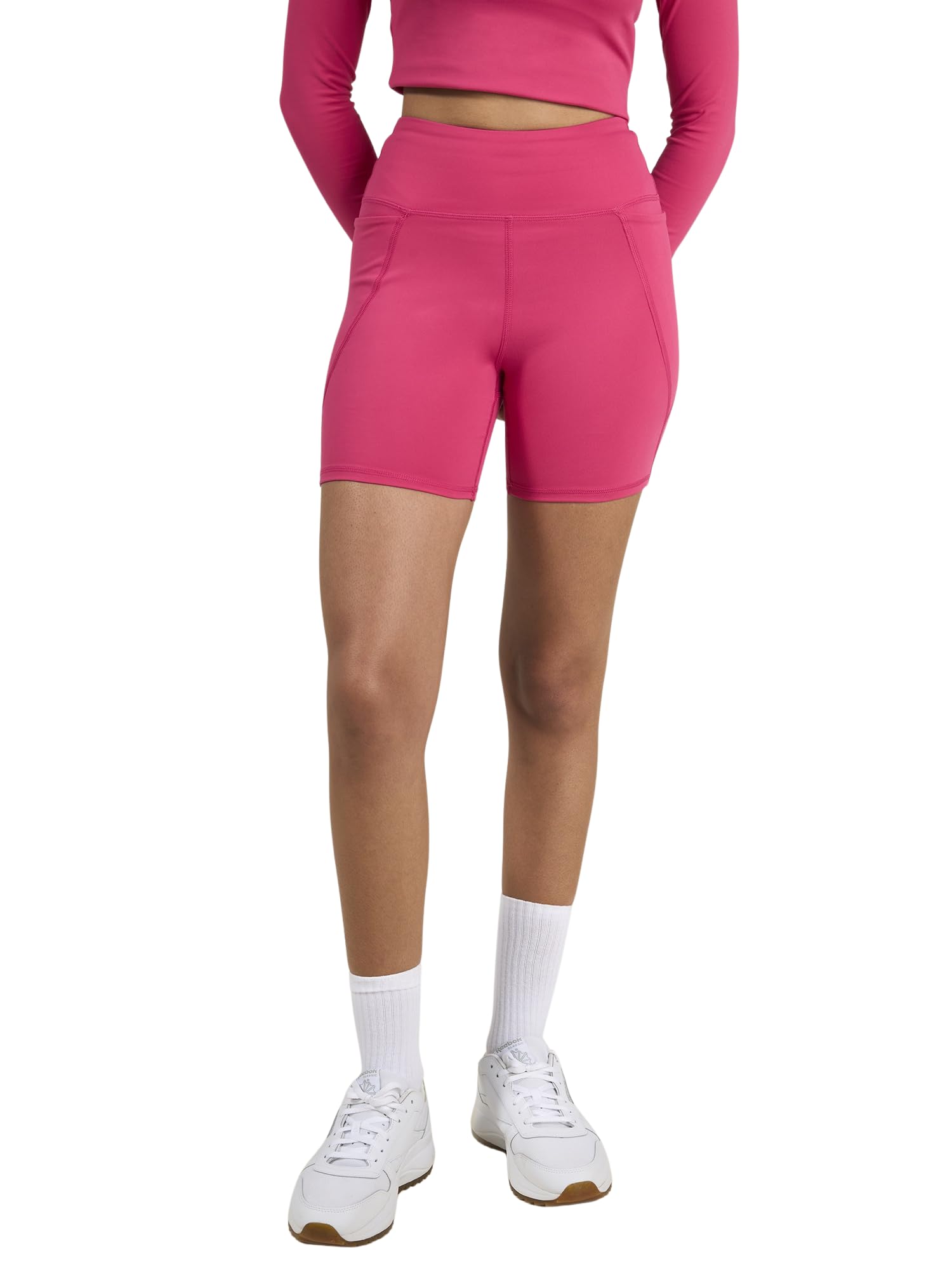 CAVA Sculpt Booty Shorts for Women | High Waisted, Anti Camel Toe, Deep Pockets, Rounded Back Seam, Sculpting Stretch Fabric-image-28