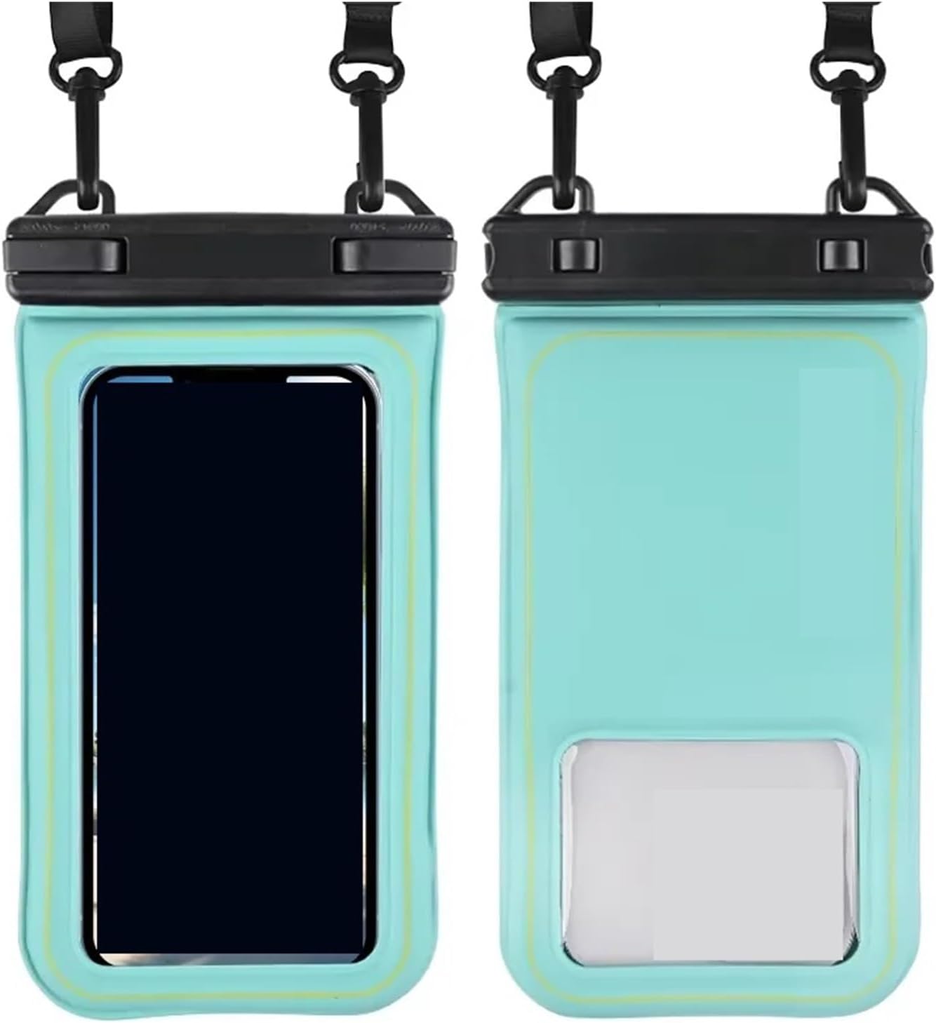 Waterproof Phone Bag Universal Crossbody Swim Storage Pouch Case(2pc Green)
