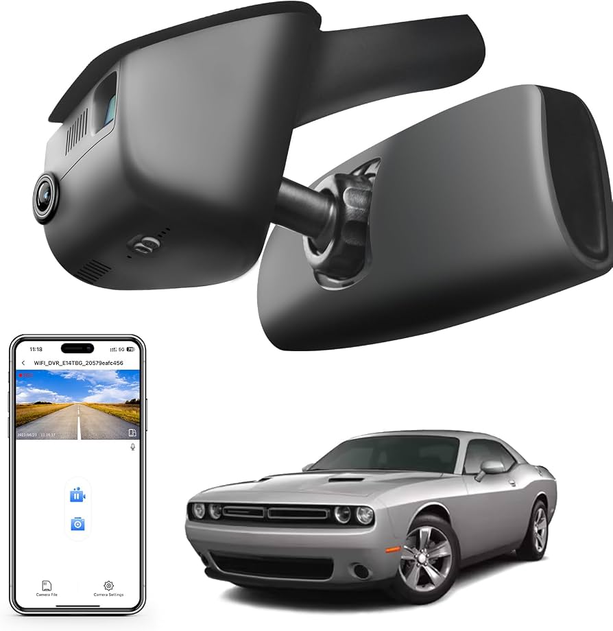 Amazon.com: Mangoal 4K Dash Cam Custom Fit for Dodge Challenger