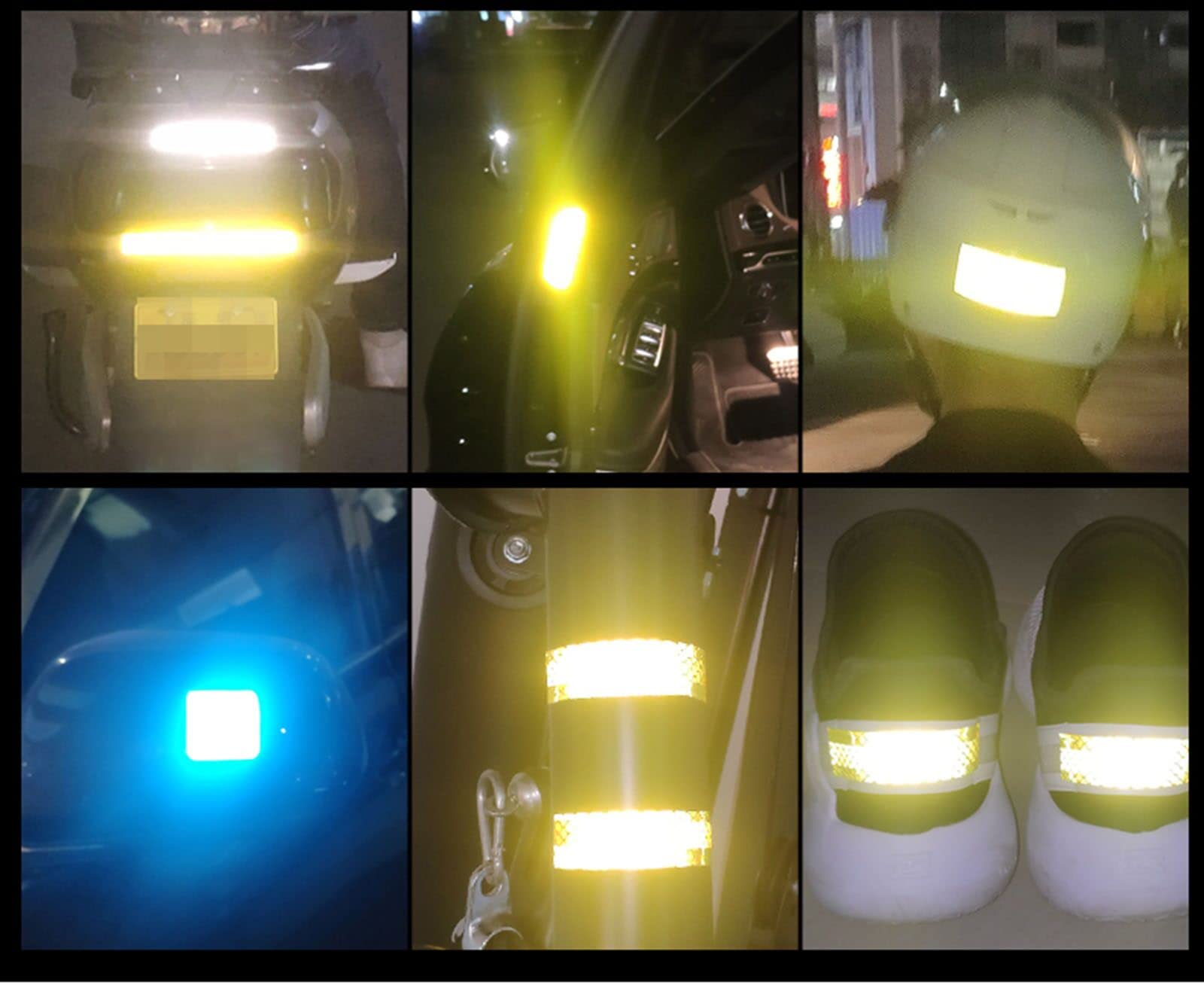cinta reflectante,cinta reflectante, Cinta reflectante de 2/4 pulgadas x 82 pies,Cinta de seguridad de dirección de guía de alta visibilidad,Cinta de marcado industrial Cinta de visibilidad impermeabl