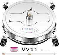 Vista 24 de Limpiador de superficies a presión de 19" con 4 ruedas - Limpiador de superficies de acero inoxidable para accesorio de lavadora a presión