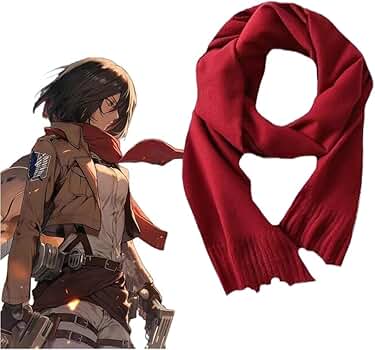 Amazon.co.jp: [ASHN] 進撃の巨人 マフラー 兵長 ミカサ スカーフ