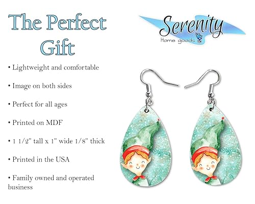 Miniatura 47 de Adorable Snoman Dangle Earrings Set Lightweigh Christmas Winter Jewelry Jewelry Earings Double Sided Print