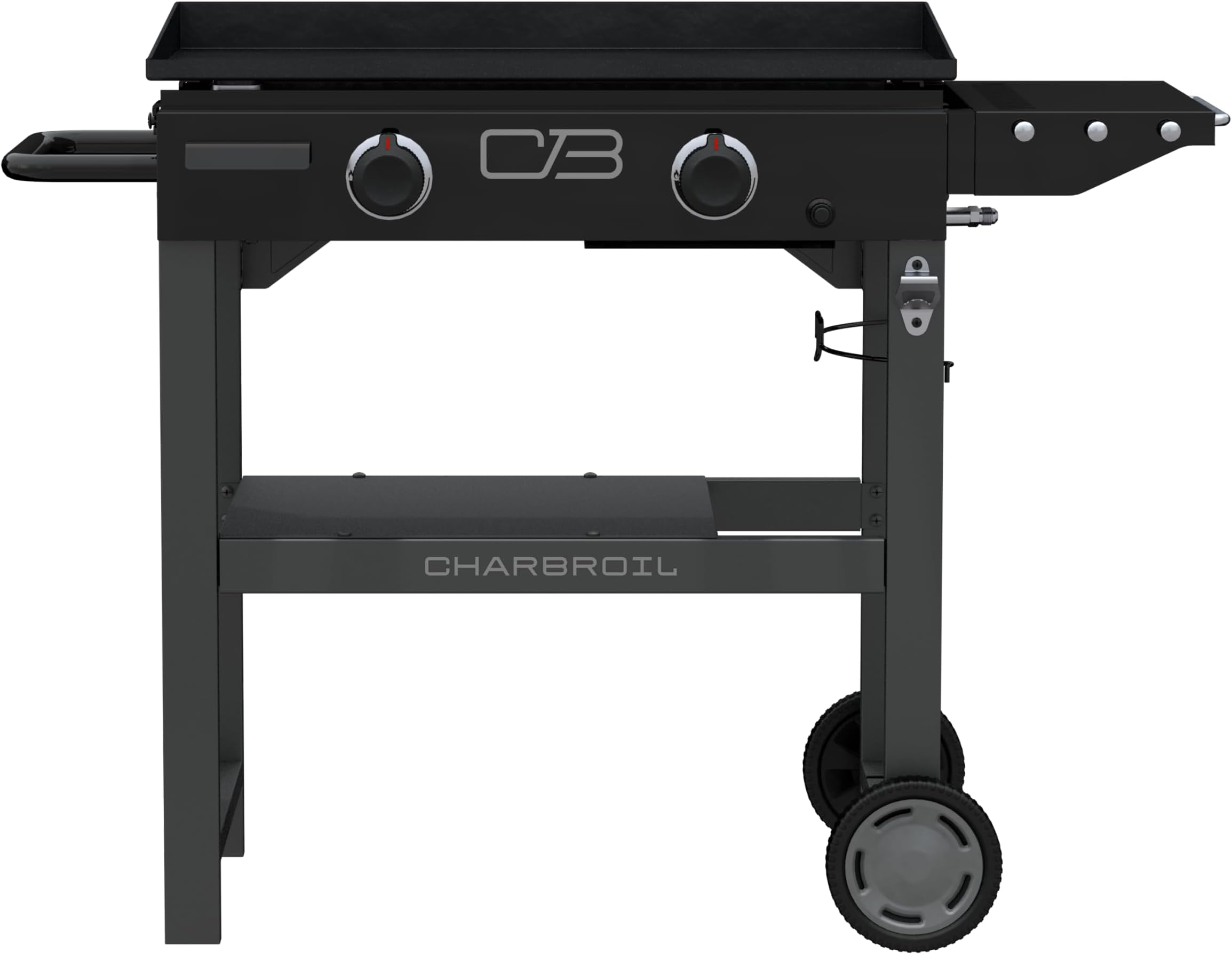 - 28" Performance Series 2-Burner Propane Gas Griddle with Cart, Black - 463459924