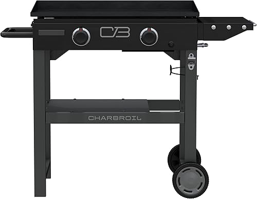 Miniatura 12 de Charbroil Performance Series Deluxe 463285924 - Plancha de gas propano de 36 pulgadas con carrito de 4 quemadores, color negro