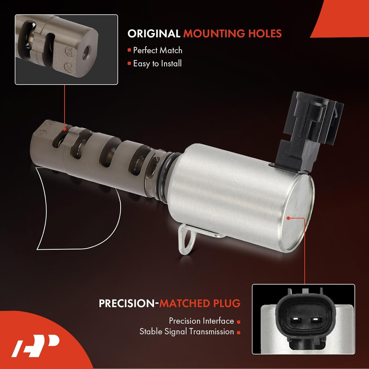 A-Premium 2-PC Intake Engine Variable Valve Timing (VVT) Solenoid Compatible with Subaru Outback 2010-2019, Legacy 2010-2019, Tribeca 2008-2014, 3.6L, Replace# 10921AA110