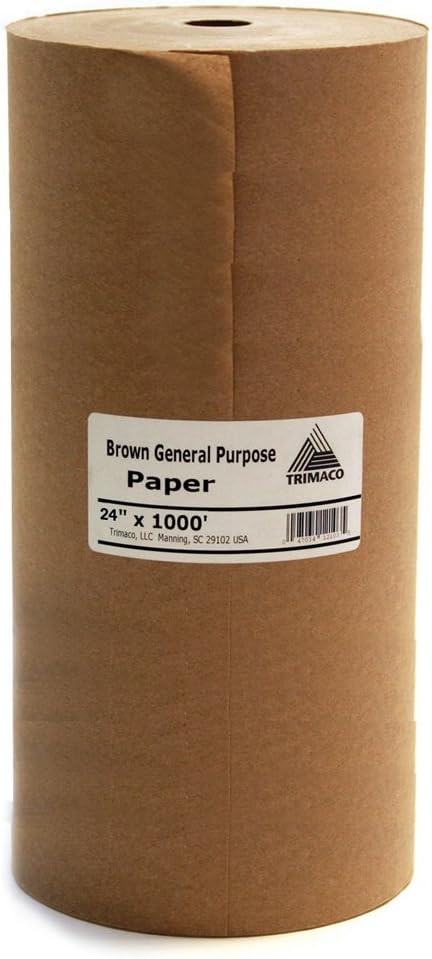 Trimaco 12104/BL24 Easy Masking Paper, 24 in. x 1000ft , Brown Trimaco 12104/BL24 Easy Masking Paper, 24 in. x 1000ft , Brown