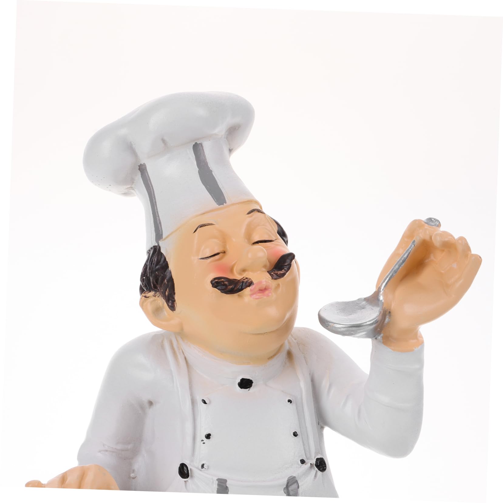 Amosfun Chef Figura Divertente e Stabile Miniatura e Statuetta in Resina Stile Europeo per Decorazione Casa e Ristorante Adatta per Tavoli e Ambienti Cucina Tavoli Ambienti Cucina