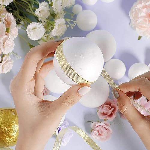 Miniatura 3 de Fellibay 72 bolas de espuma blanca, 6 tamaños, bolas de espuma de poliestireno para manualidades, hogar, proyectos escolares, decoración de fiestas