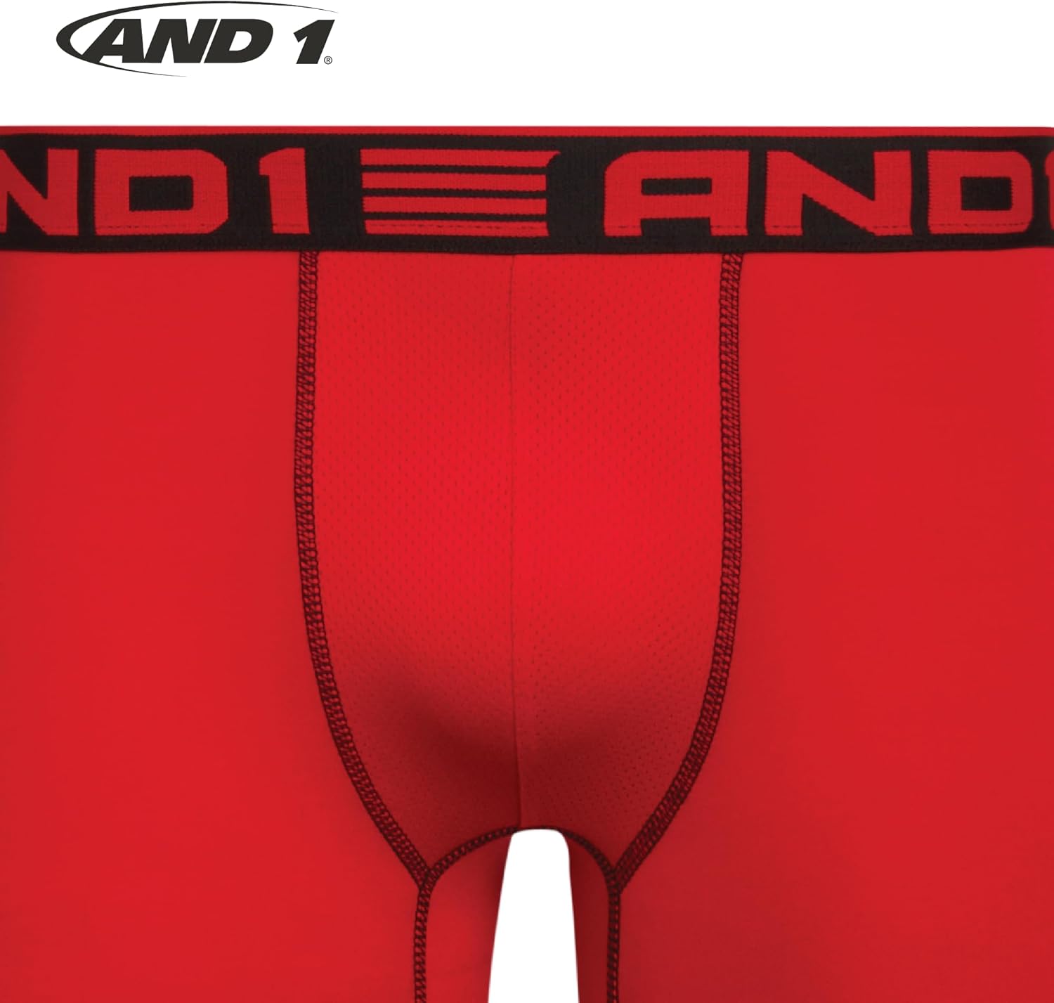 AND1 Mens Boxer Briefs - 5 Pack Performance Stretch Mens Underwear Long Leg Boxers for Men with Contour Pouch, 9" Inseam - Image 6