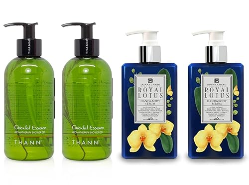 THANN Oriental Essence Shower Gel and DONNA CHANG Royal Lotus Body Serum Set