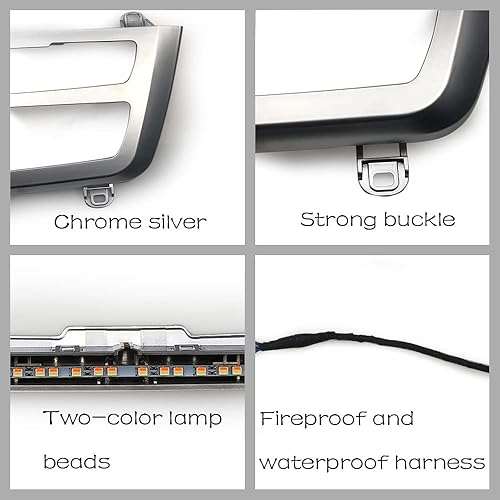 Miniatura 6 de Aire acondicionado interior del coche Panel de AC Iluminación LED Accesorios de ajuste de luz ambiental para BMW 3 4 Serie 3GT F30 F36 M3 M4 Control