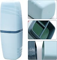 Vista 3 de 2 PCS Travel Toothbrush Case, Portable Multifunctional Toothbrush Holder, Toothbrushes Toothpaste Separate Storage Wash Cup for Business Trip