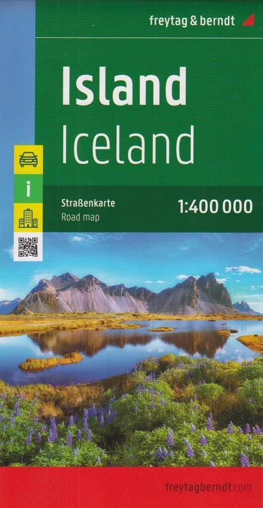 Iceland Road Map (Country Road & Touring) (Italian, German, English and ...