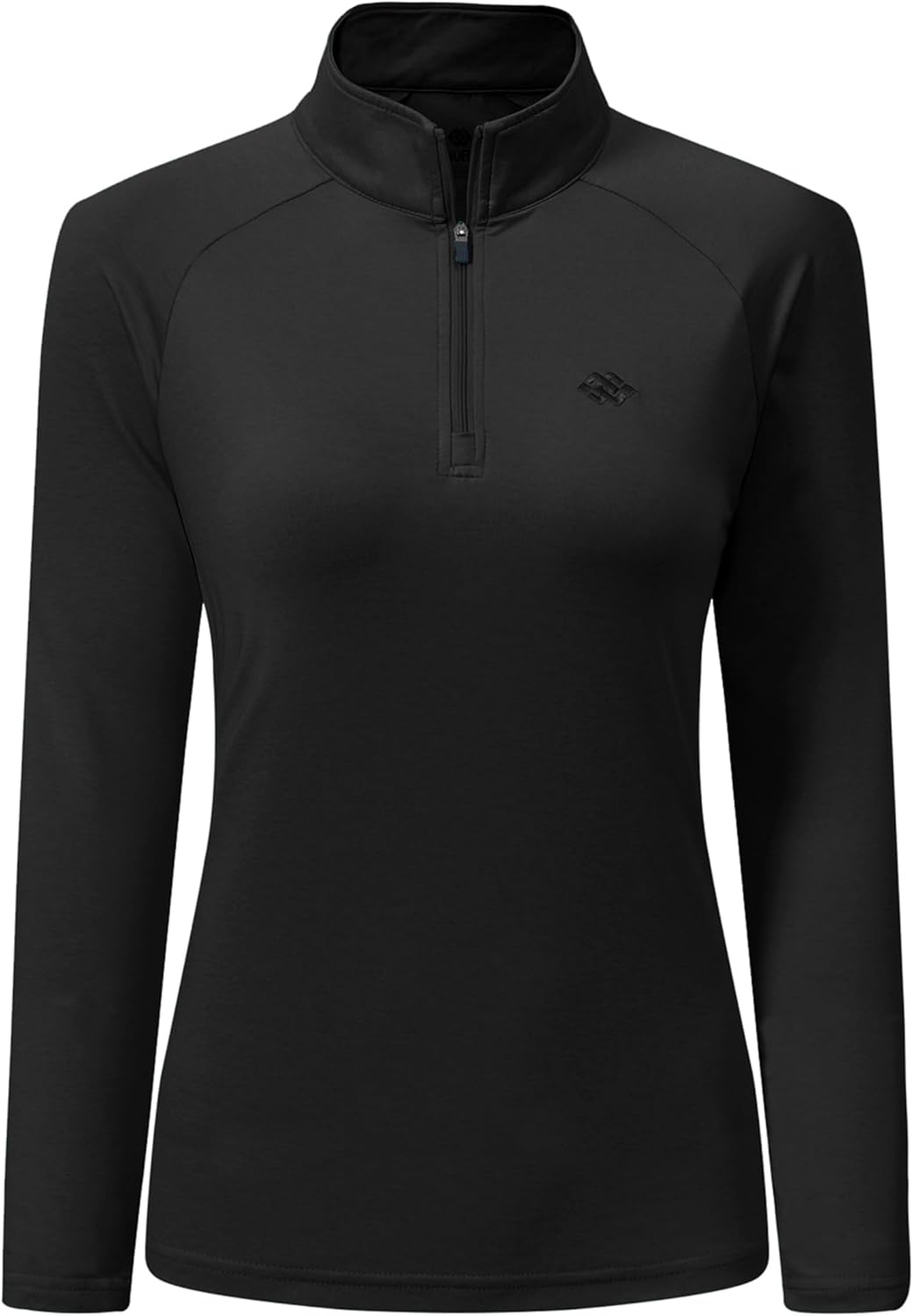 AIRIKE Long Sleeve Golf Polo Shirts for Women Stand Up Collar Thermal Fleece Womens Tank Top