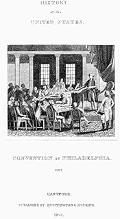 Constitutional Convention Ngeorge Washington Presiding At The Constitutional Convention At Philadelphia In 1787 As Depicted On The Title Page Of A Work On US History Published At Hartford Connecticut