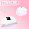 Lámpara UV LED Wisdompark 72W, luz UV para uñas de gel con 15 LEDs, 3 temporizadores, pantalla LCD, sensor automático, lámpara profesional para gel polish, ideal para DIY avanzado en casa 5