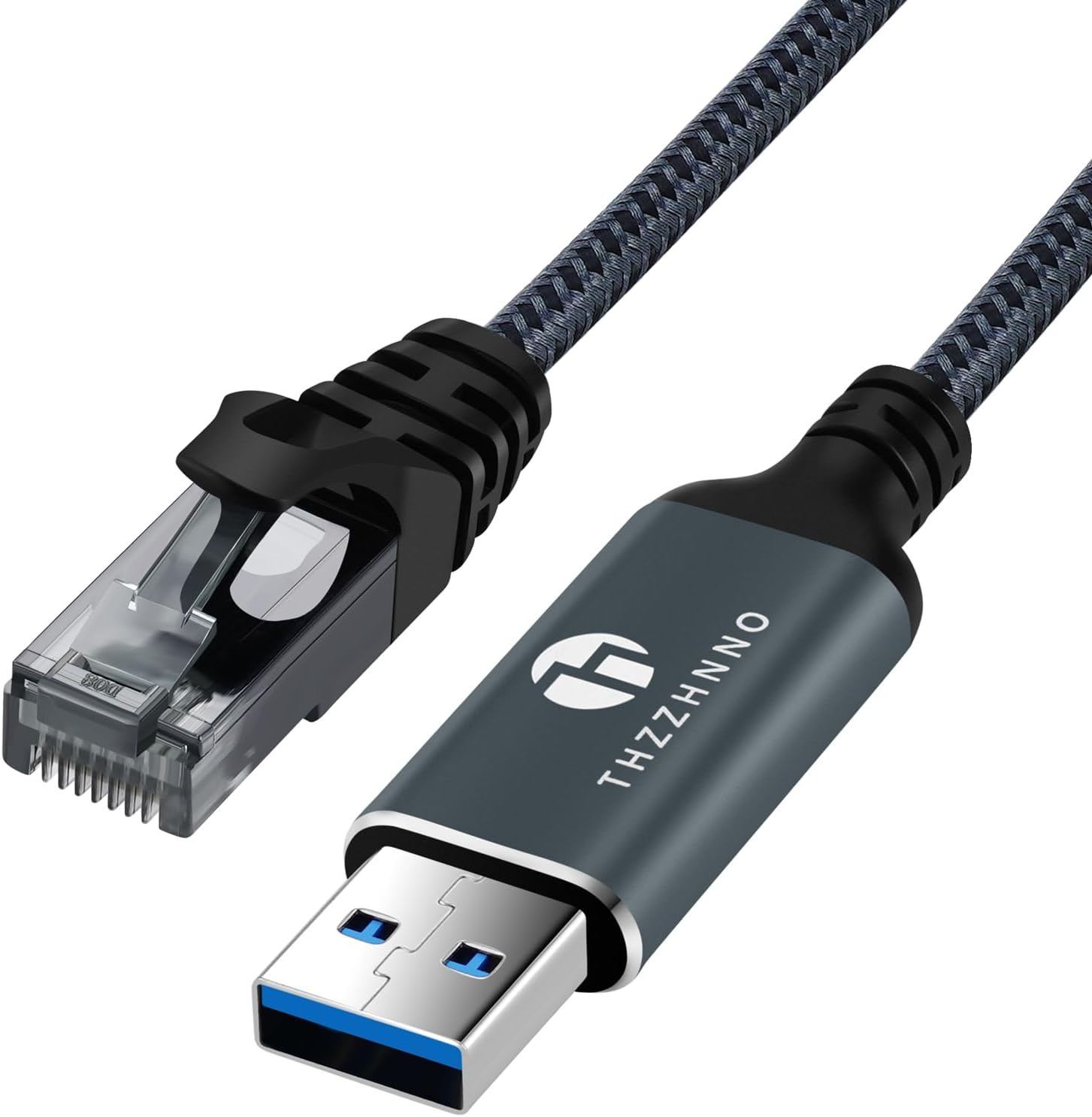 USB to Ethernet Adapter 30FT USB-A to RJ45 Cable 1Gbps