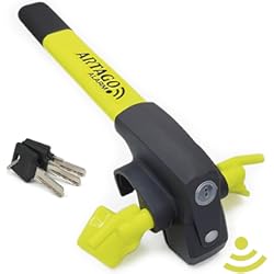 Alarma Para Auto Con App Artago 870 Barra Antirrobo Coche Volante 2en1 con Alarma Inteligente 120dB ON/OFF, Función Warning, Módulo Alarma Reemplazable, Pila Larga Duración, Colocación en Radio Volante, Universal Alta Gama