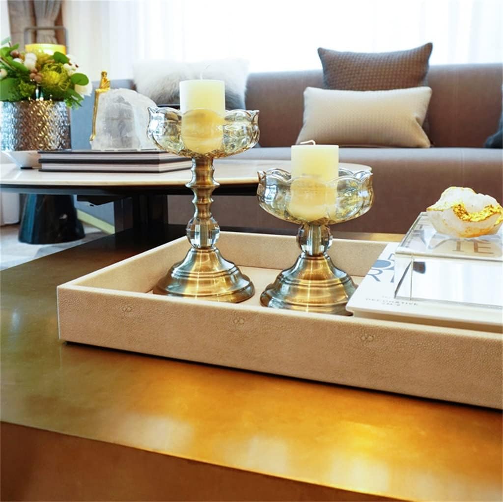 European Retro Candle Table Set up Glass Model Room Living Decoration Wedding Romantic Candlelight Dinner Props