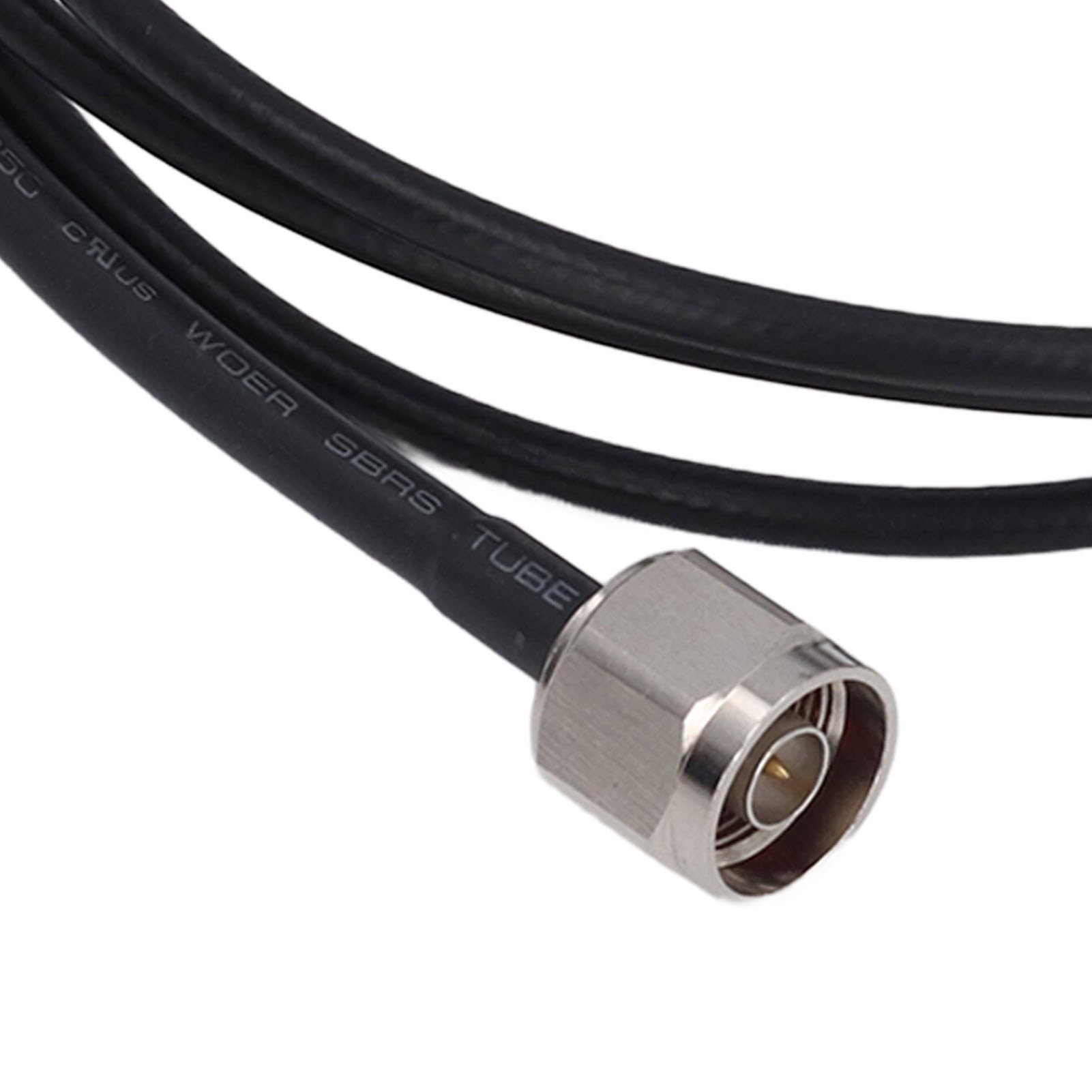 Câble d’extension coaxial N mâle vers N mâle, câble RF de type N pour connexion d’antenne, faible perte LMR200 2 m (6,56 pi) avec gaine en PVC étanche pour systèmes 50 Ohms