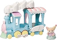 Vista 1 de Calico Critters Floating Cloud Rainbow Train - Juego de vehículos de juguete con 1 figura coleccionable