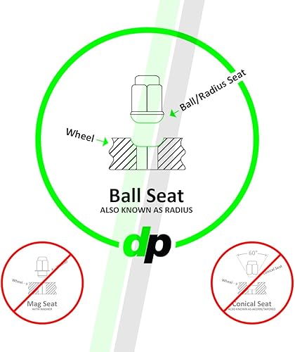 Miniatura 7 de DPAccessories LOR2B8CZOGD05020 - Tuercas de asiento de bola de extremo abierto para ruedas de Porsche Factory OE 1980-1989 - Juego de 20
