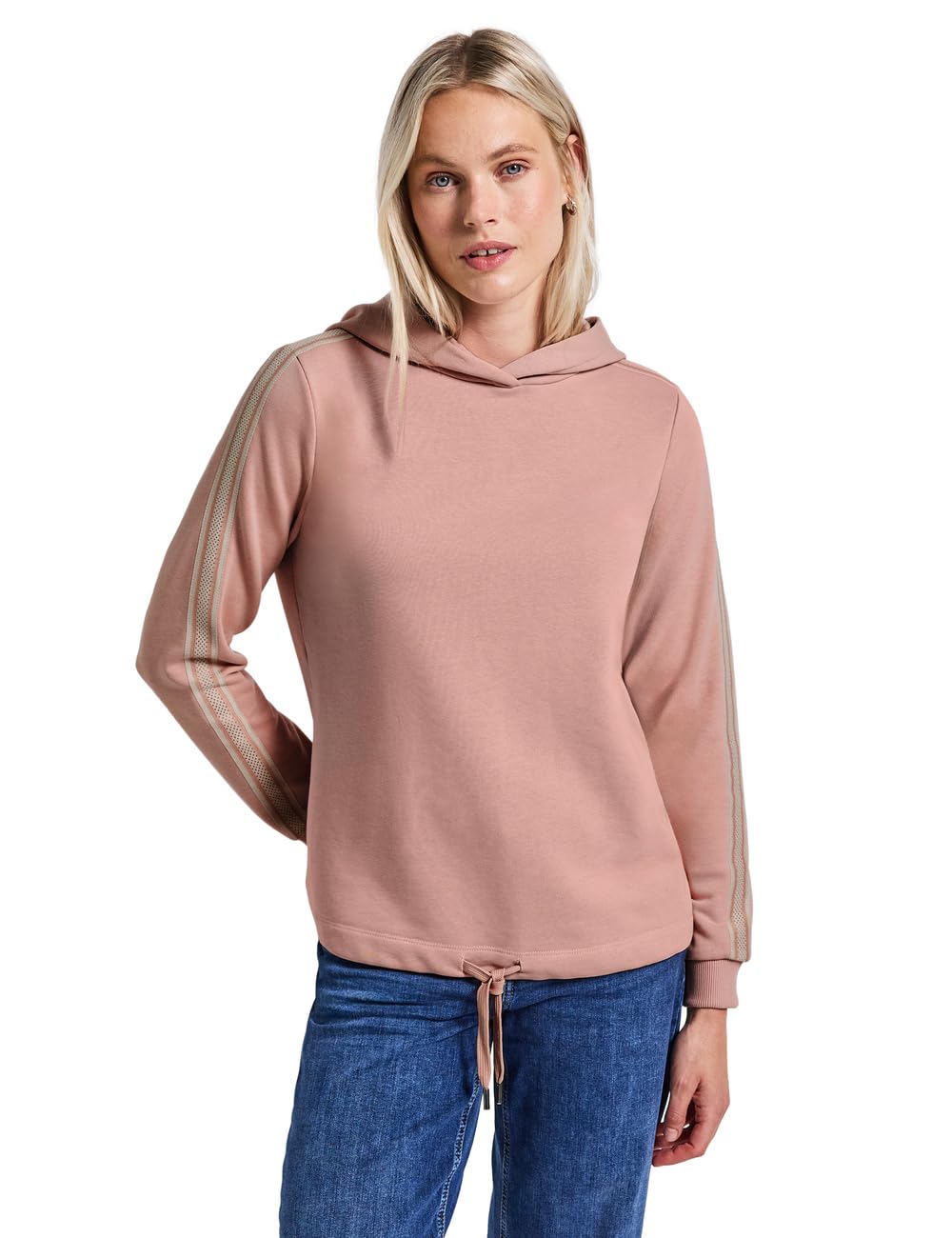 Street One Damen Hoodie mit Galonstreifen