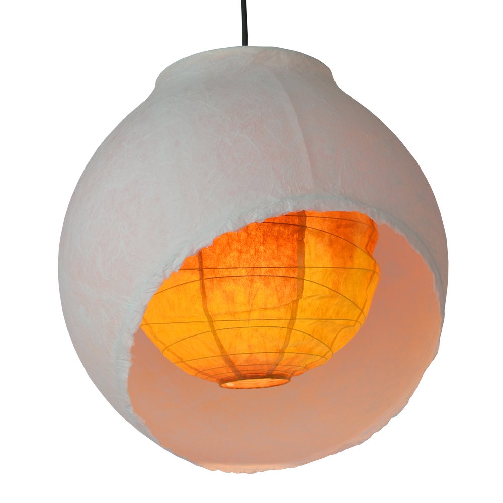 Amazon | 美濃和紙製 ちょうちん ボール型インテリア照明ライト 月の