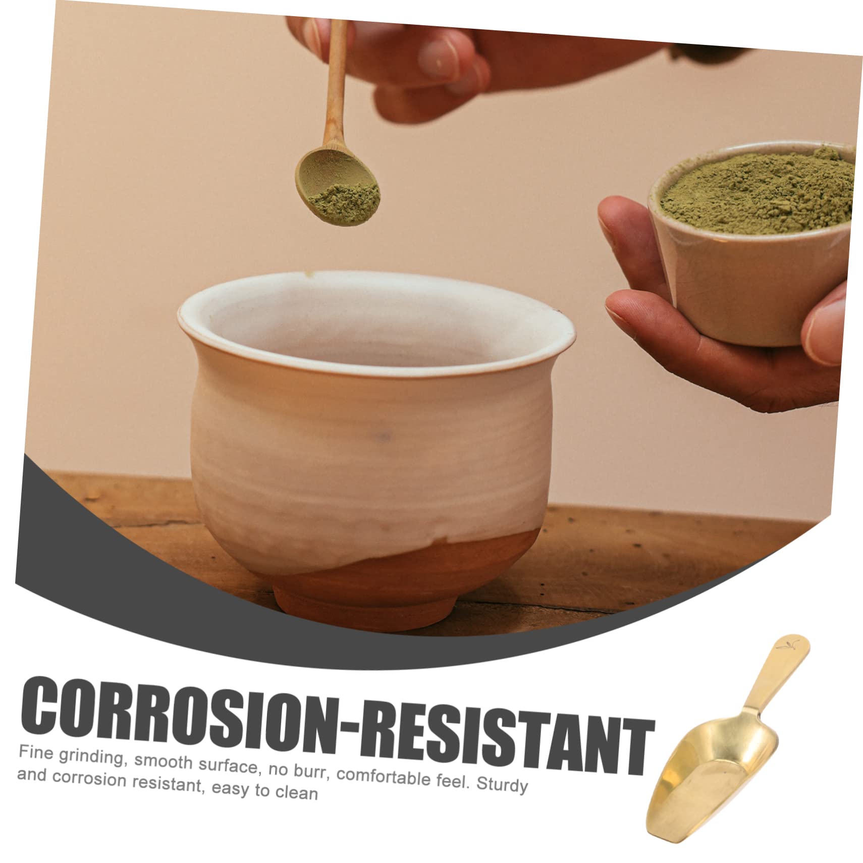 DECHOUS 3stücke Teelöffel Aus Messing Handgefertigt Ergonomischer Griff Zum Messen Von Tee Und Anderen Zutaten Perfektes Küchengerät Für Teeliebhaber Geeignet