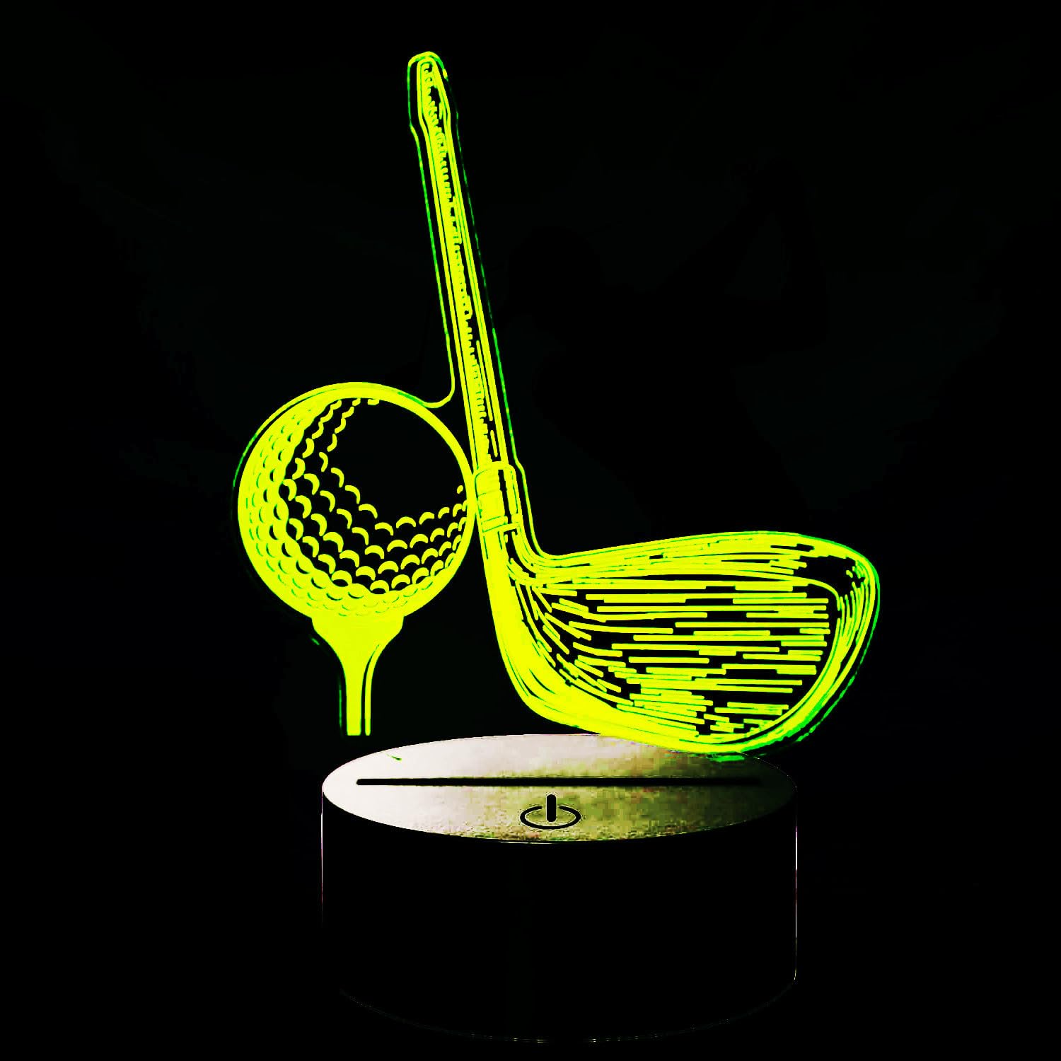 Nastrojowe światło 3D Golf 16 kolorów sUSB stołowa lampa stołowa LED, pomysł na prezent do domu, na imprezę lub urodziny
