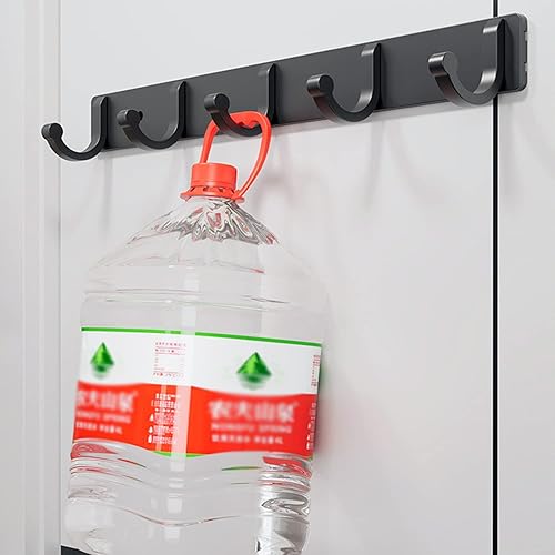 Miniatura 6 de Funvalley Surperfect Ganchos para colgar en la pared 2 unidades perchero de entrada con 5 ganchos de pared organizador de almacenamiento para cocina