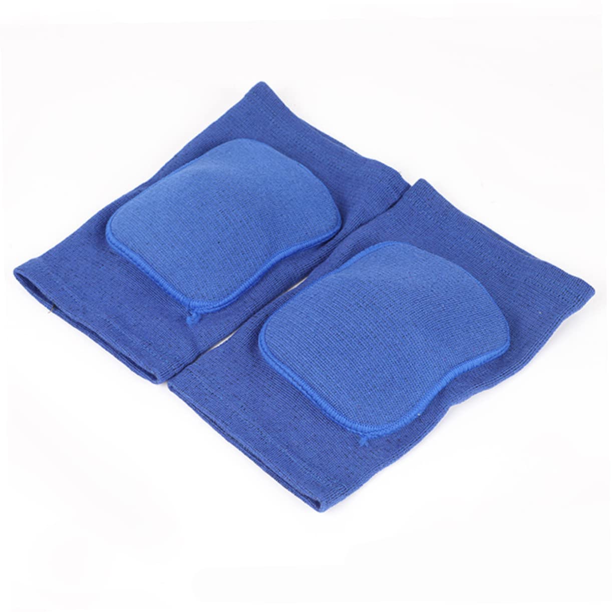 Beavorty 2pcs Blue Thick Sponge Knee Pads for Fitness Training Elastic Gym Support Non Slip Design for Basketball Volleyball Running Tennis Weight Lifting