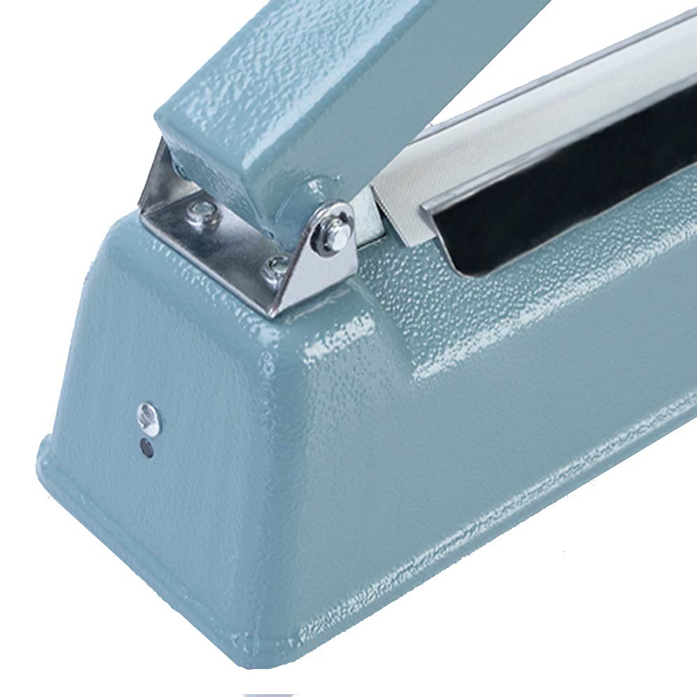 30 cm (12") Máquina Manual de Termoselladora de Mano de Bolsa Impulso, Bolsa de Plástico de Poliéster para Herramienta de Termosellado, Extra 1 Hoja Y 1 Fusible, Control De Circuito Electrónico