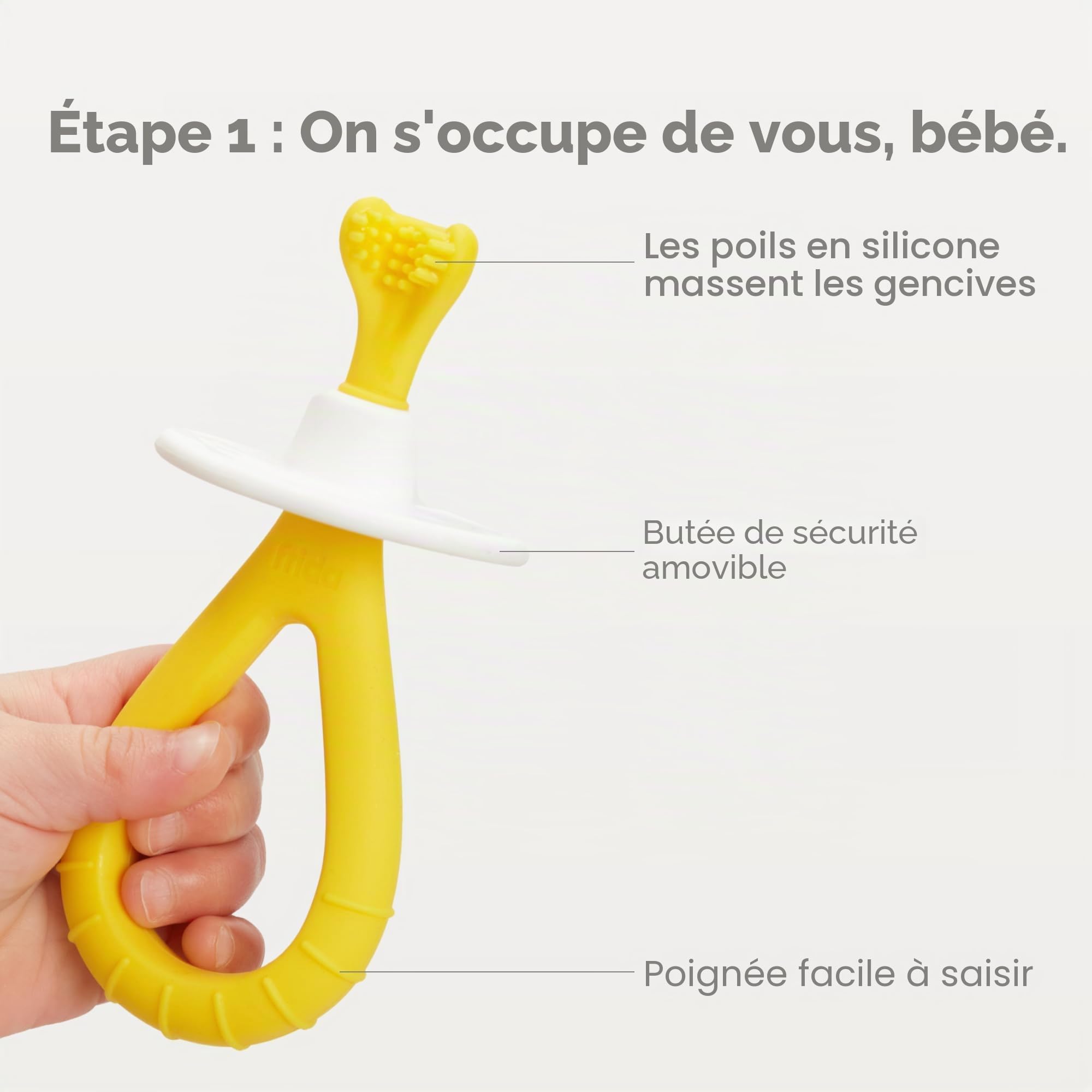 Frida Baby Grow-with-Me Ensemble de brosses à dents d'apprentissage