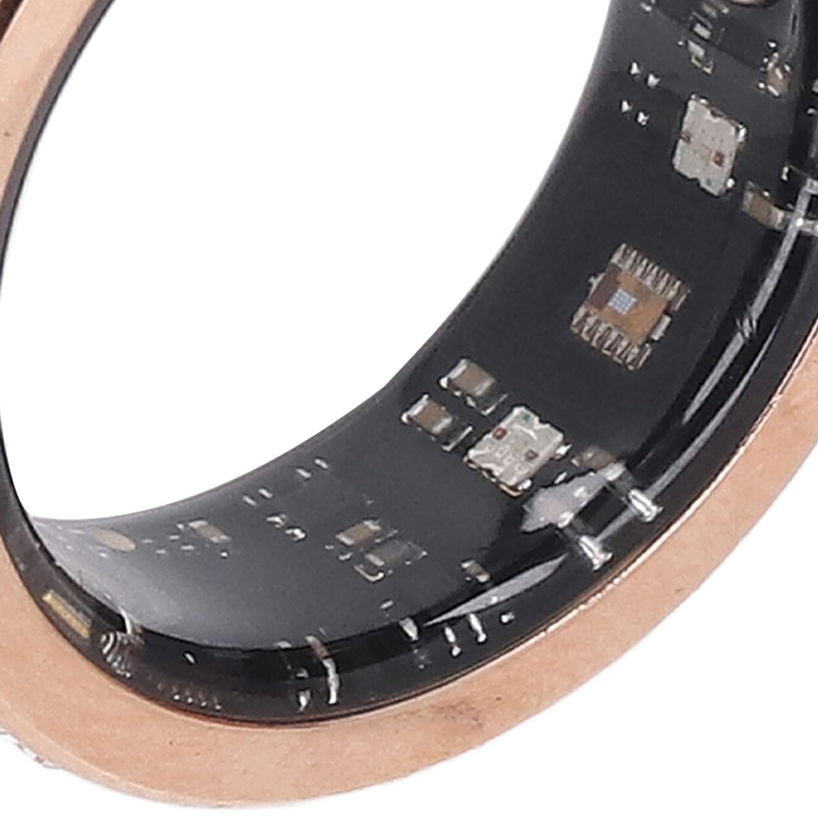 Smart Ring Health Tracker Gold Ti Bague en acier pour homme et femme Idéal pour les mariages, les remises de diplômes, les activités de plein air comme la natation et la plongée avec IP68
