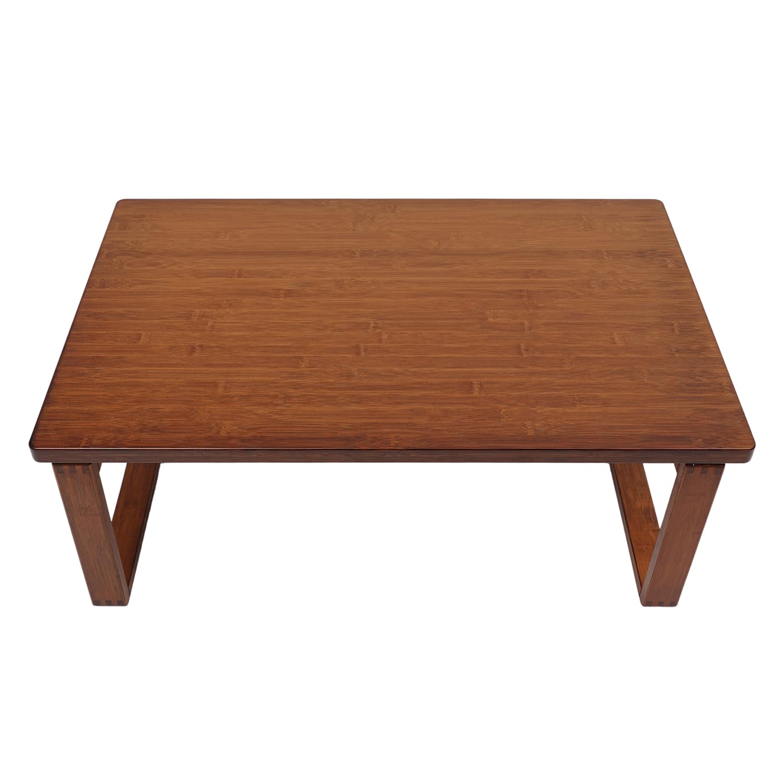 Tavolino da caffè pieghevole, in bambù, basso, per soggiorno, terrazze, studio, 80 x 50 x 31 cm