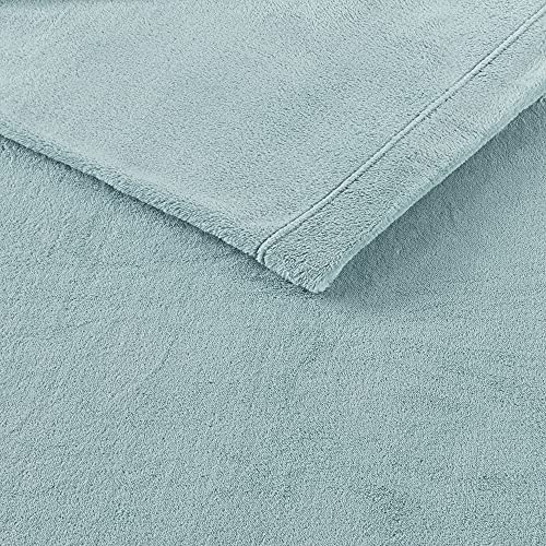 True North By Sleep Philosophy Soloft Plush Bed Sheet Set, Wrinkle Resistant, Warm, Soft Fleece Sheets With 14" Deep Pocket Cold Season Cozy Bedding-Set, Matching Pillow Case, Full, Aqua, 4 Piece #TOP4