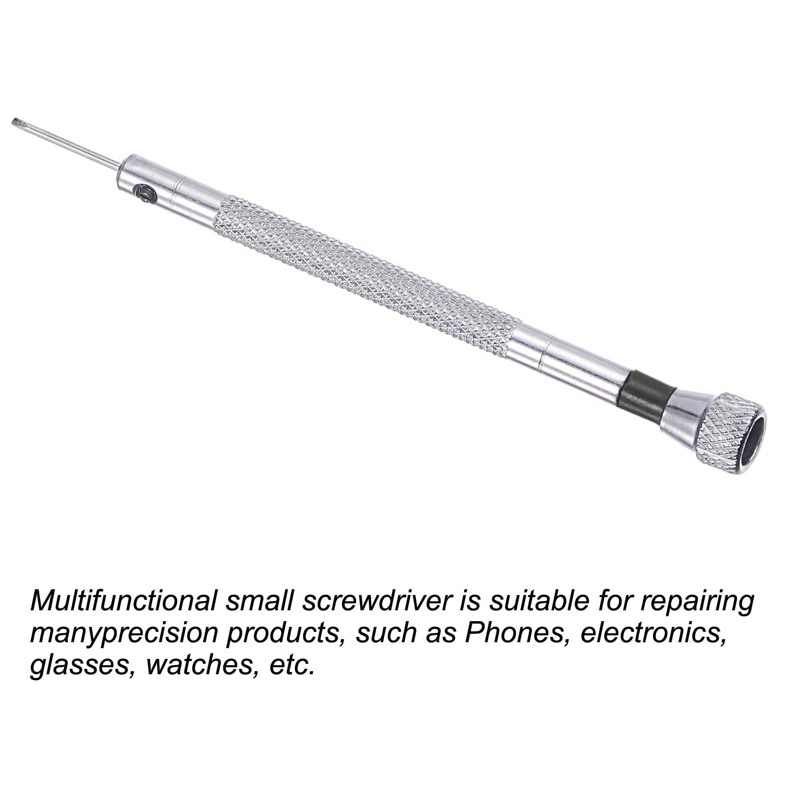 TOP-VIGOR 2pcs Micro Slotted Screwdriver 1mm Flat Head 90mm Length, Small Precision Screwdrivers for Electronics Glasses - Image 4
