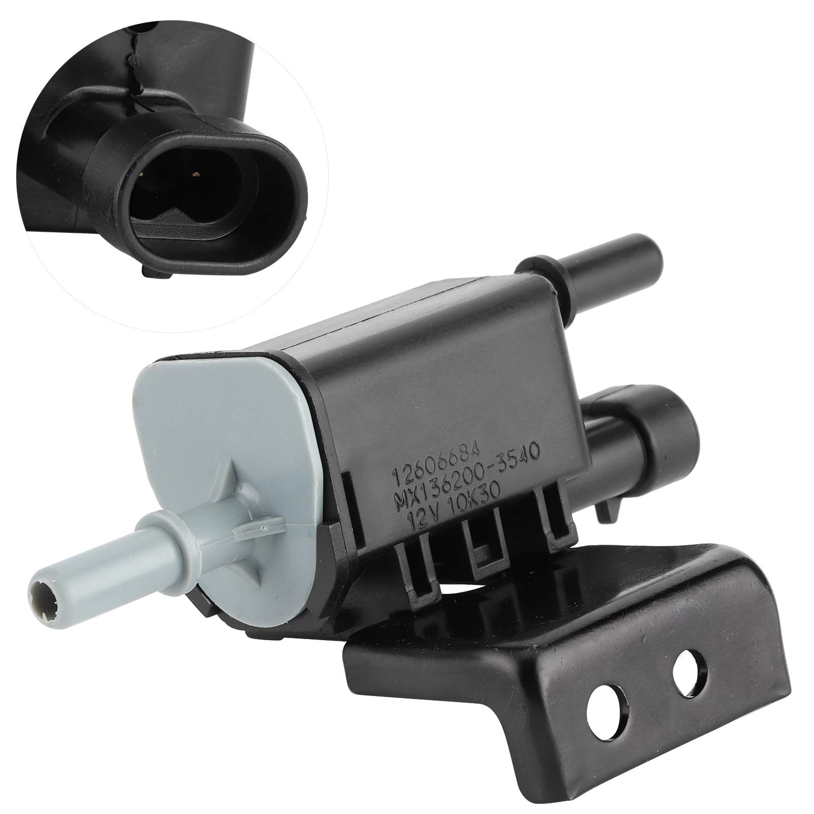 KIMISS Solenoid Valve, EVAP Emisson Vapor Bus Purge Valve Solenoid Fit for Avalanche/Camaro/Silverado, 214-1680 12597567