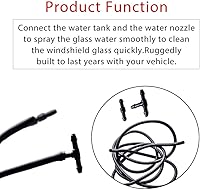 Vista 3 de OTUAYAUTO Kit de manguera de limpiaparabrisas, manguera universal de líquido limpiaparabrisas con conector de manguera adecuada para la mayoría