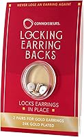 Vista 7 de CONNOISSEURS Parte trasera de aretes de bloqueo, hipoalergénicos para aretes, aros y más, nunca vuelvas a perder un arete